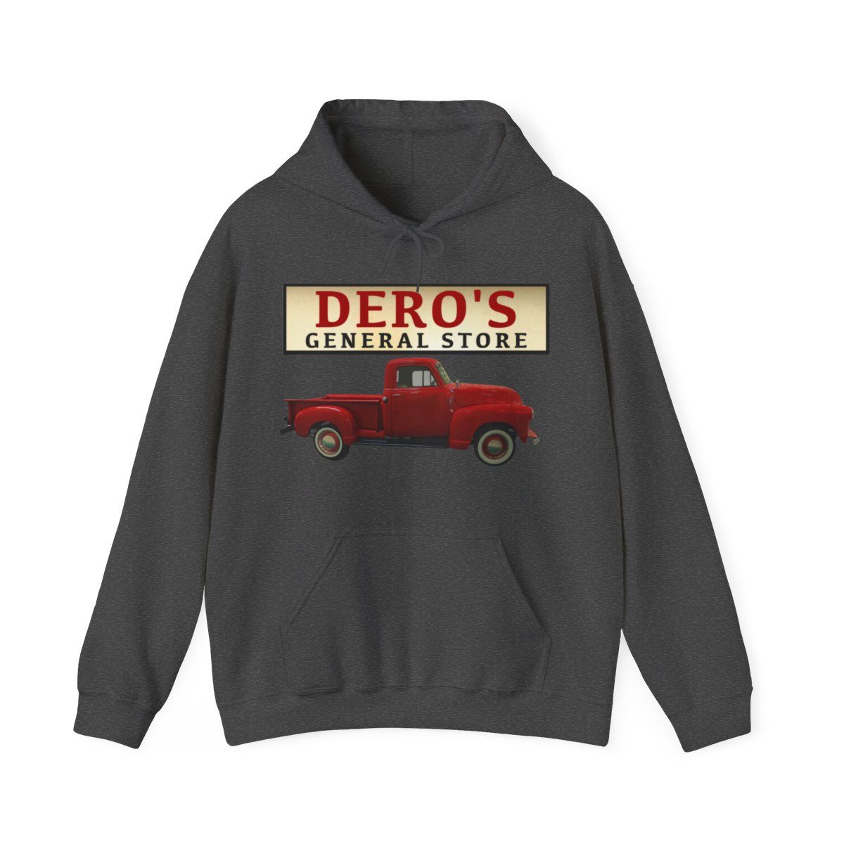 Adult - General Store's Red Truck Hoodie - Image 4