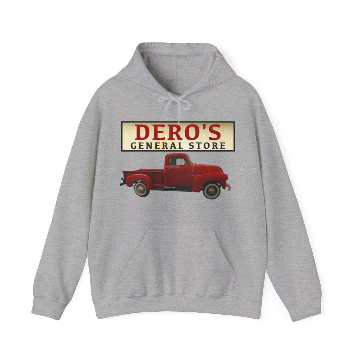 Adult - General Store's Red Truck Hoodie - Image 6
