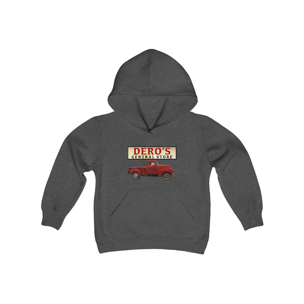 Youth - General Store's Red Truck Hoodie - Image 7