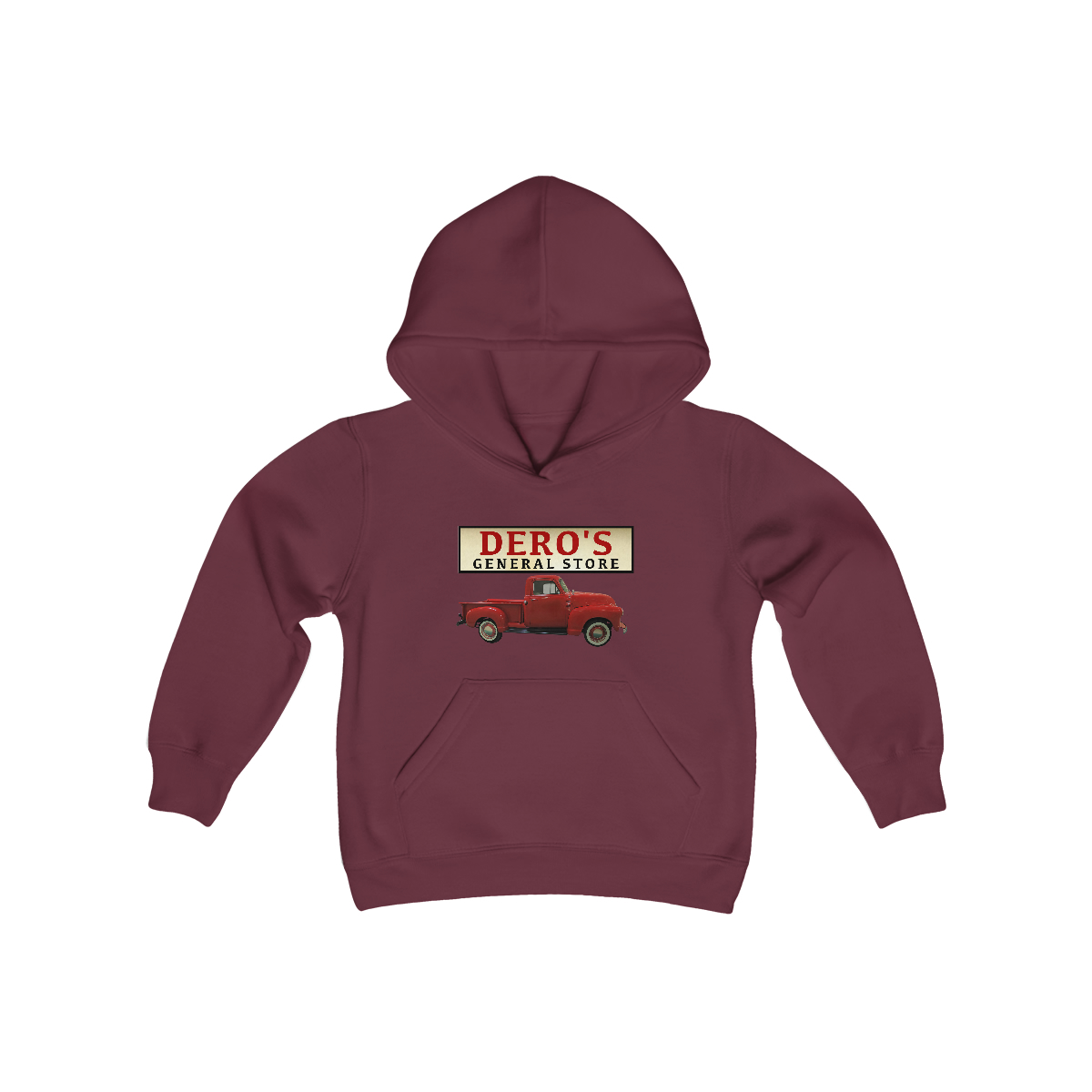 Youth - General Store's Red Truck Hoodie - Image 5
